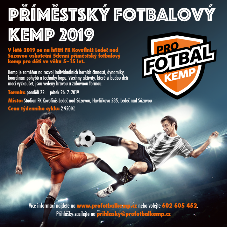 Příměstský fotbalový kemp 2019