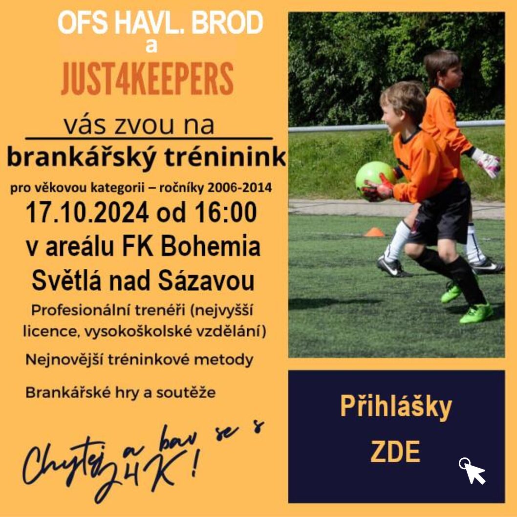 Brankářský trénink OFS Havlíčkův Brod a Just4Keepers